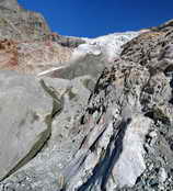 Massif des crins - Langue terminale du Glacier Blanc - Septembre 2011