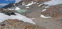 Massif des Grands Rousses - Glacier et nouveau Lac des Malatres
