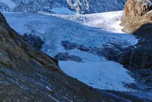Glacier du Sélé - Effondrement de la chute de séracs
