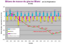 Glacier Blanc - Bilans de masse annuels