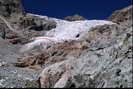 Glacier Blanc - Septembre 2007 - Marque de la crevasse transversale