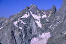 Pic Coolidge - Cicatrice de l'éboulement d'août 2004 au dessus du Glacier Noir