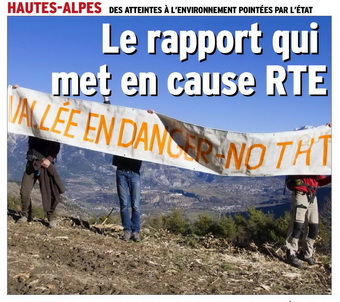 Le Dauphiné Libéré - Le rapport qui met en cause RTE