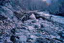 Crue de l'Onde du 24 octobre 2006 - Glissement de terrain et Chemin de rive droite emport
