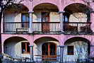 Pays des crins - Maisons traditionnelles  balcons  arcades - Vallouise, Rire Pont